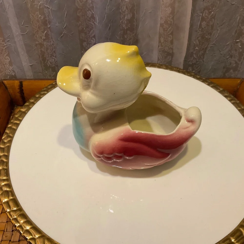 Vintage Shawnee Pottery Ceramic Duck Planter 1950’s/60’s